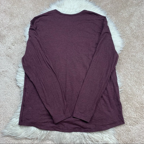 Lululemon 5 Year Basic Long Sleeve in Heathered Cassis - Picture 5 of 6